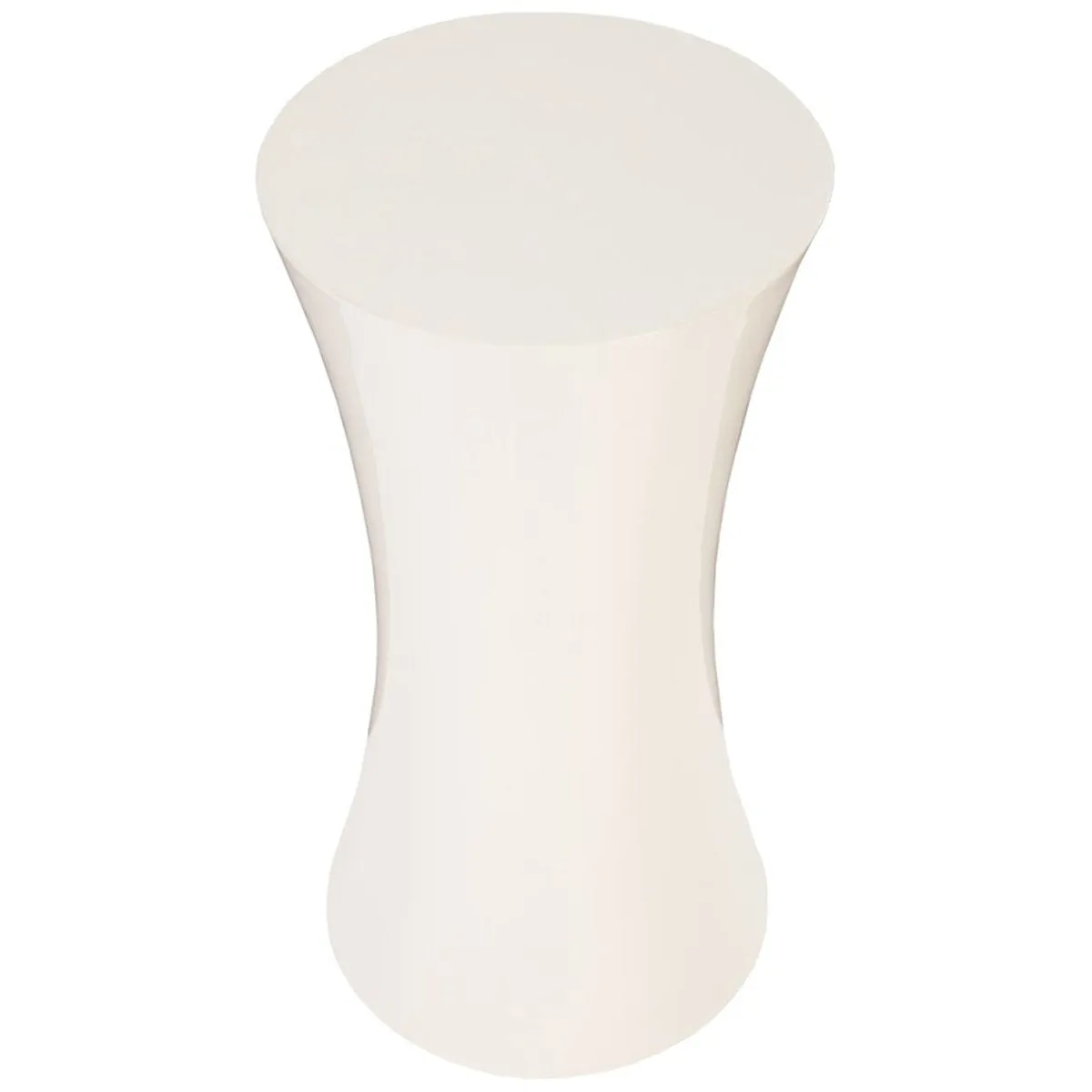 Phillips Collection Ave Pedestal, Gel Coat White