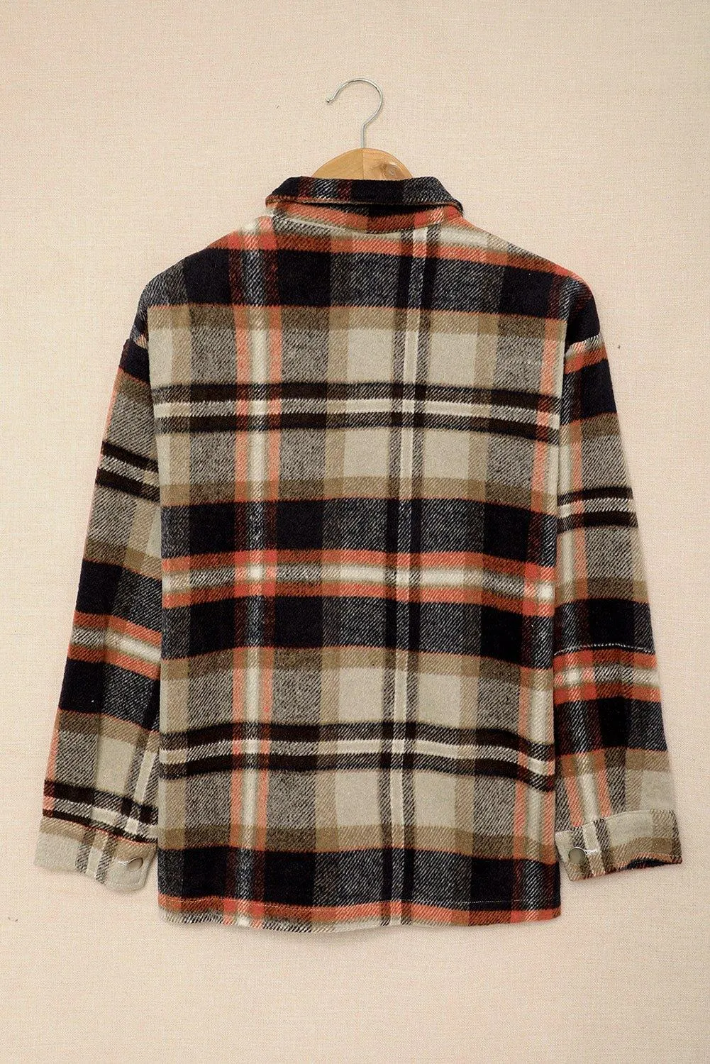 Plaid Button Down Flannel Jacket