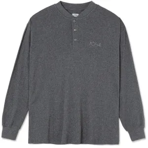 Polar - Rib Henley Longsleeve (Dark Grey)