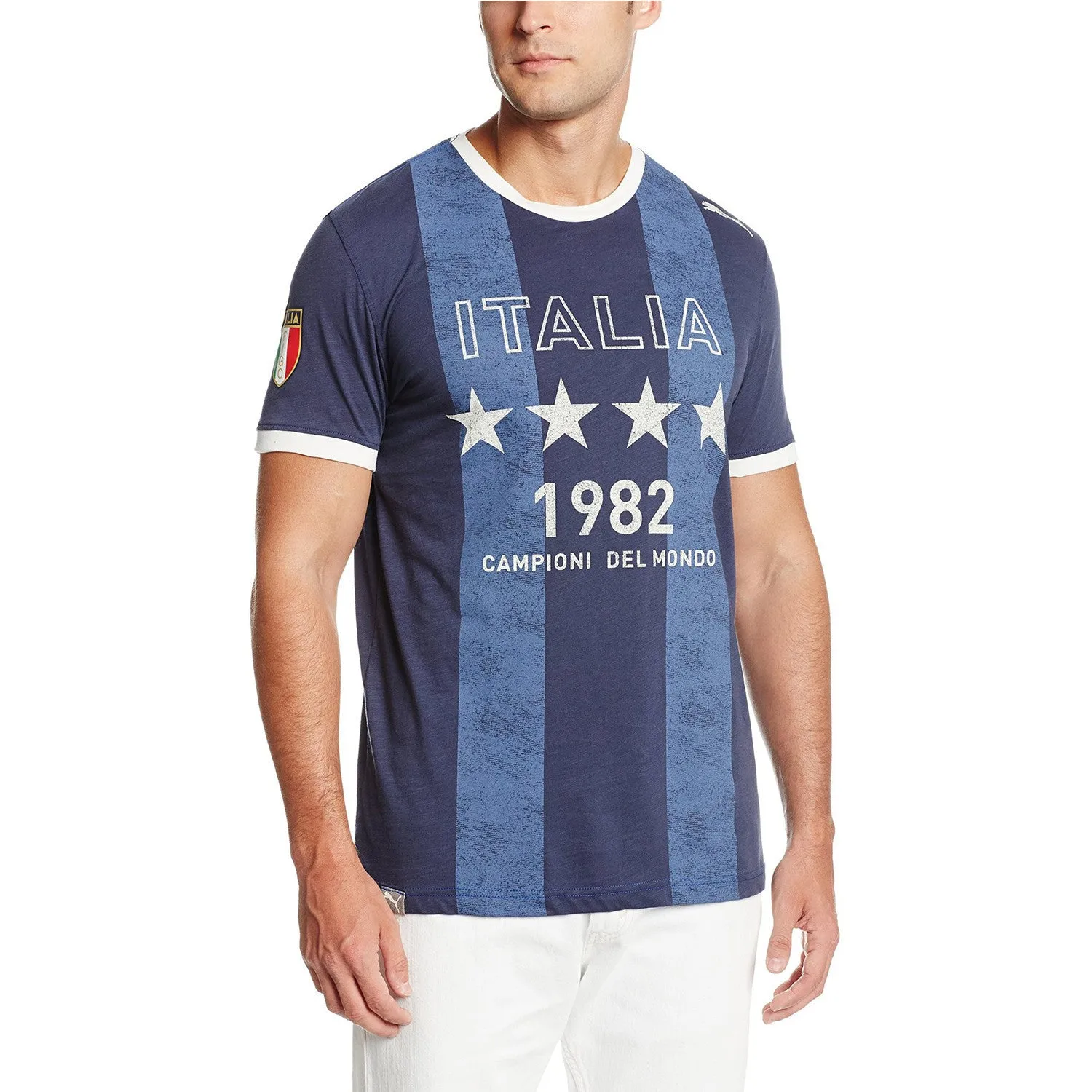 Puma Pitch Tee Italy Graphic Tee - Peacoat - Mens