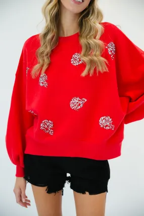 RED HELMET PULLOVER