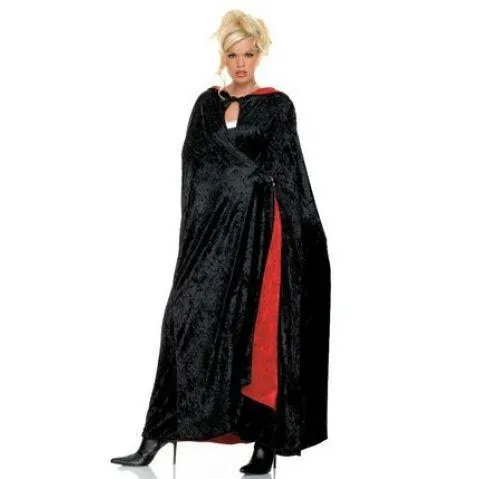 Red Lined Velvet Cape - Hire