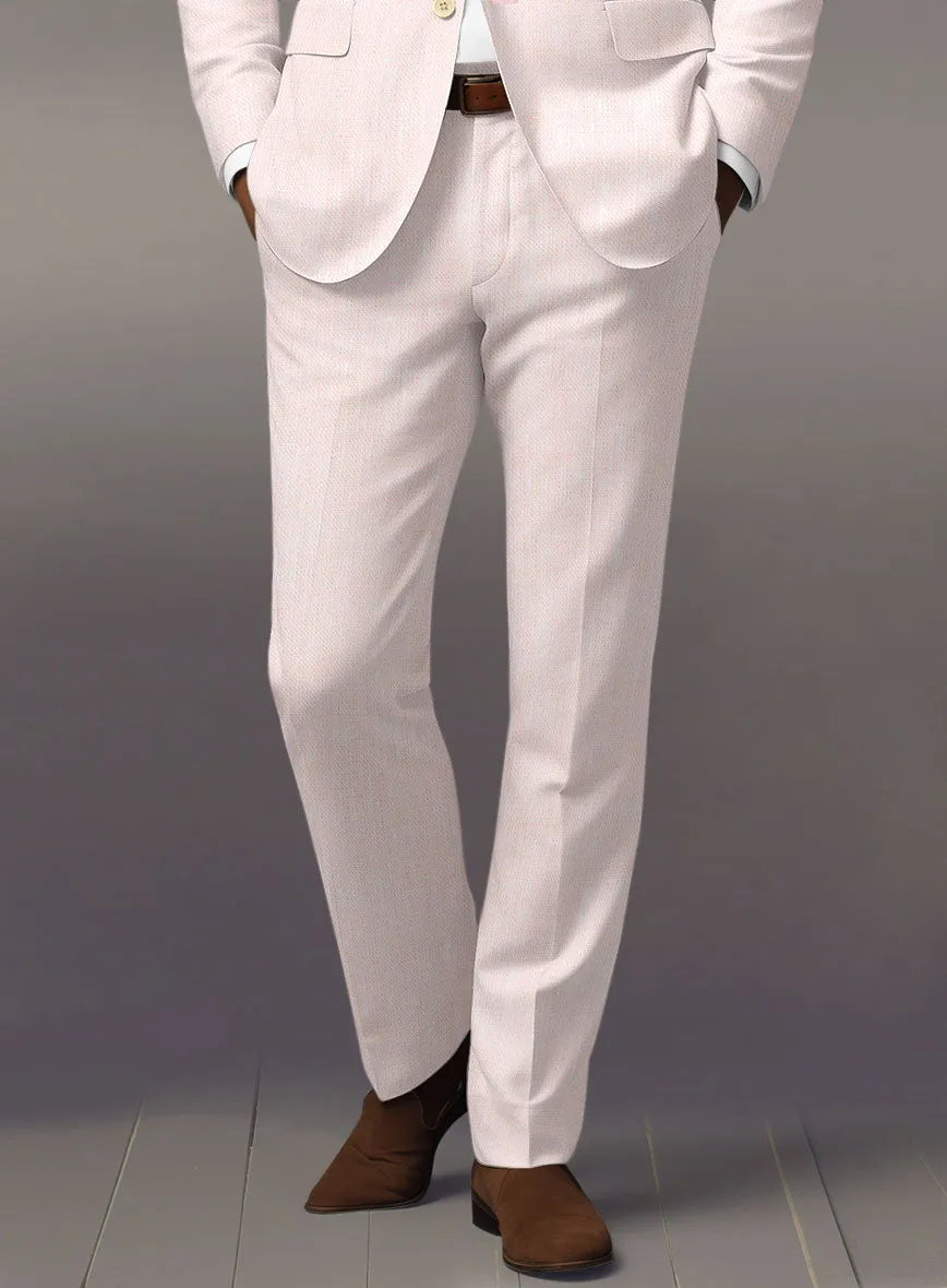 Roman Light Pink Linen Pants