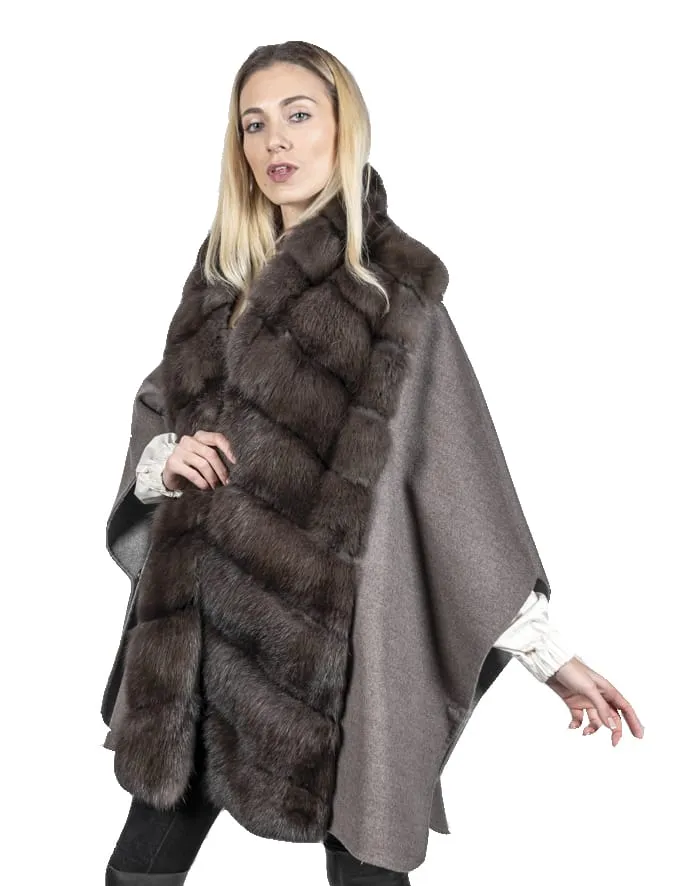 Sable and Cashmere cape