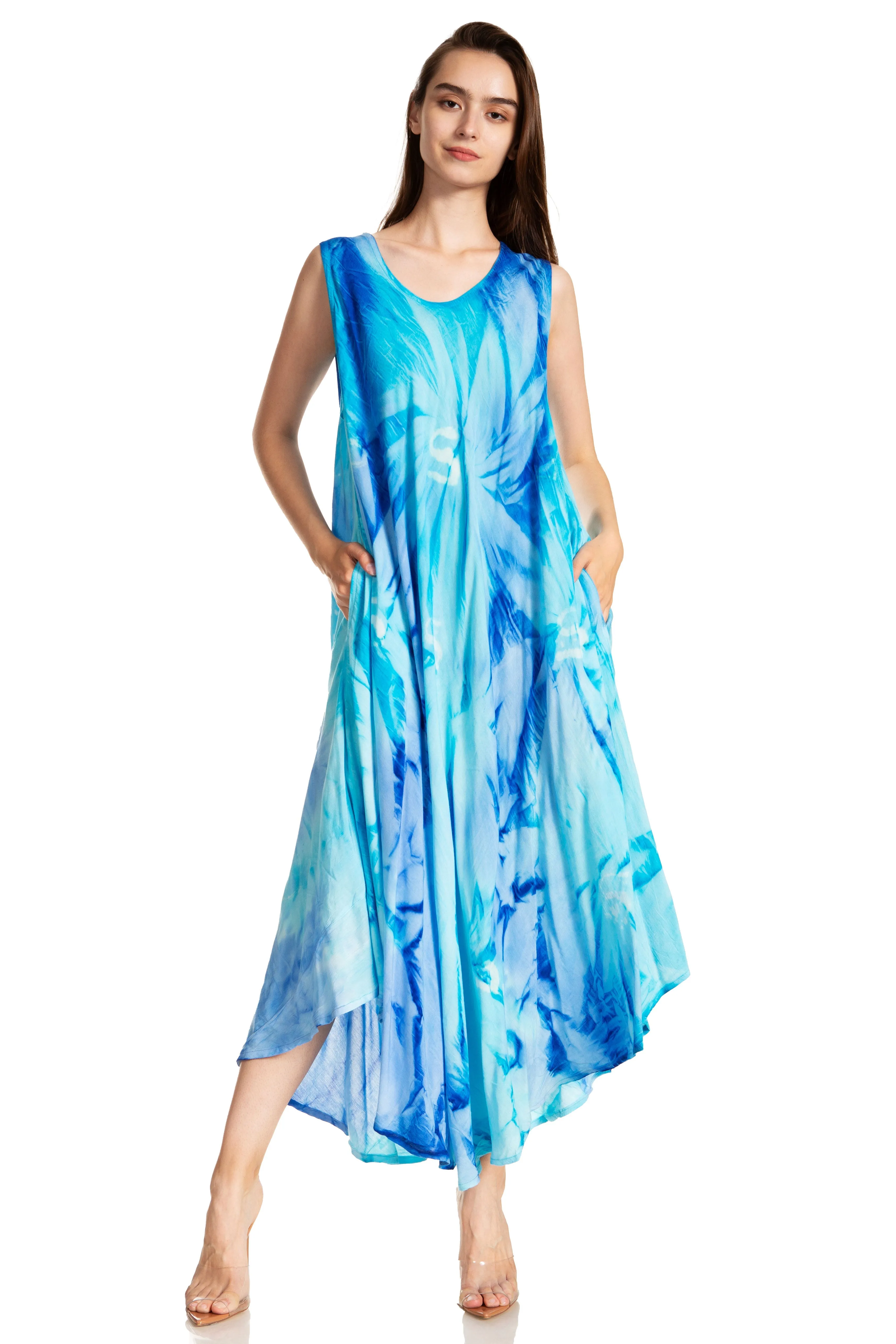 Sakkas Starlight Caftan Tank Dress / Cover Up