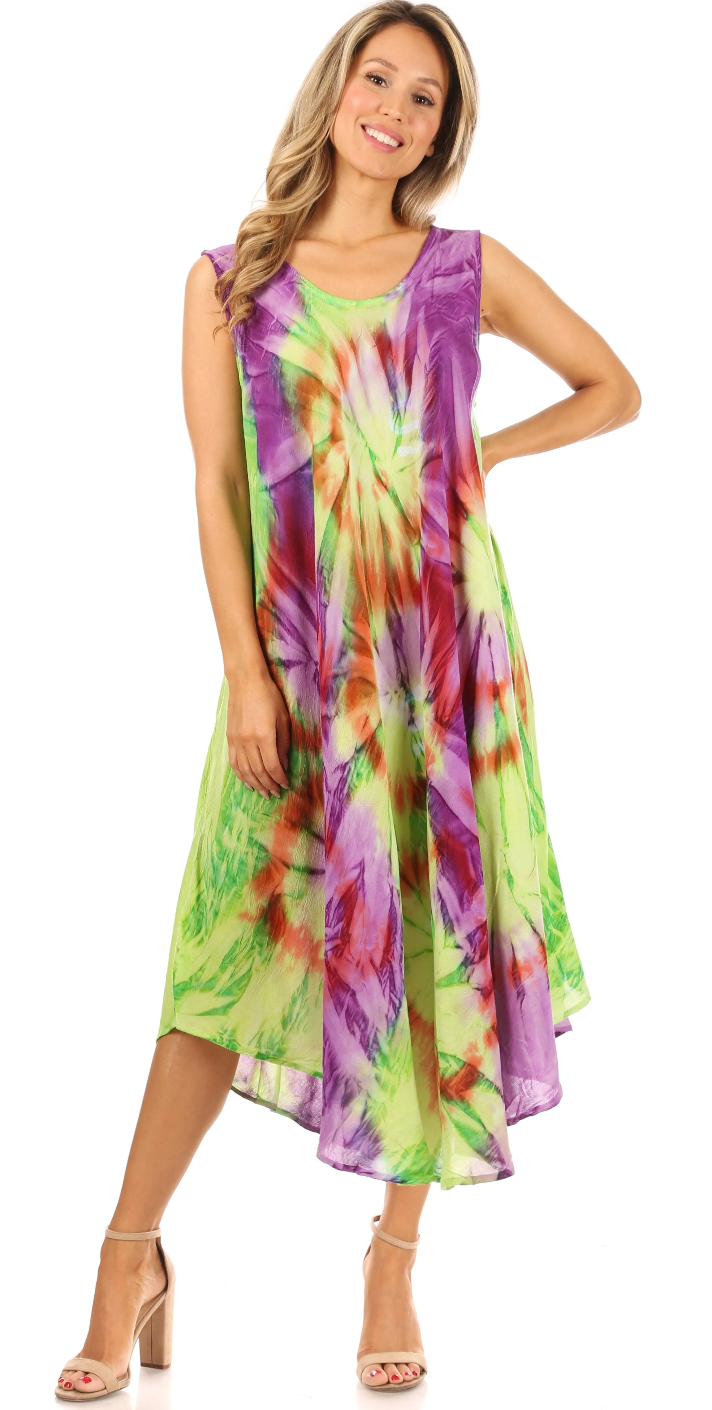 Sakkas Starlight Caftan Tank Dress / Cover Up