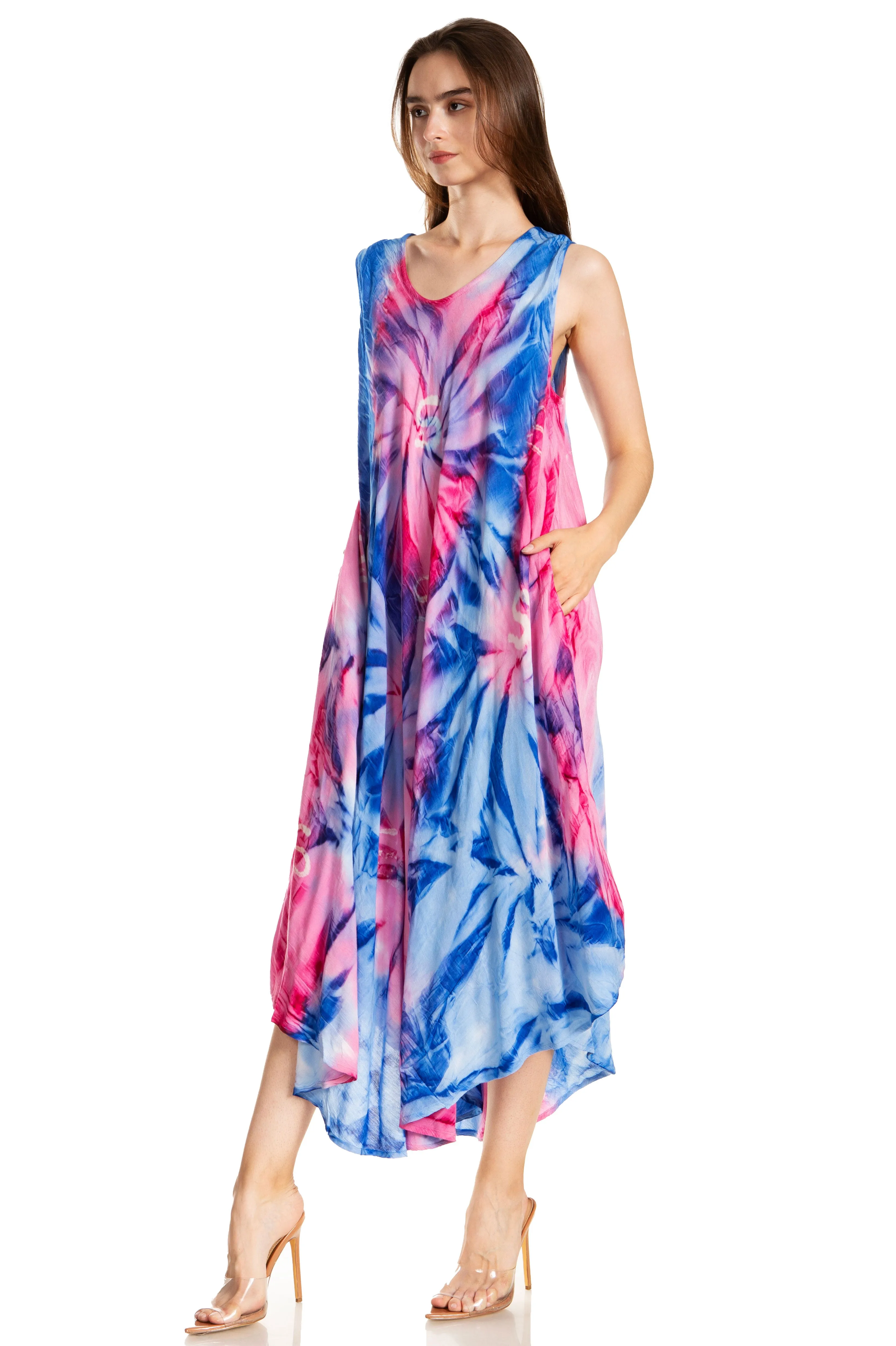 Sakkas Starlight Caftan Tank Dress / Cover Up