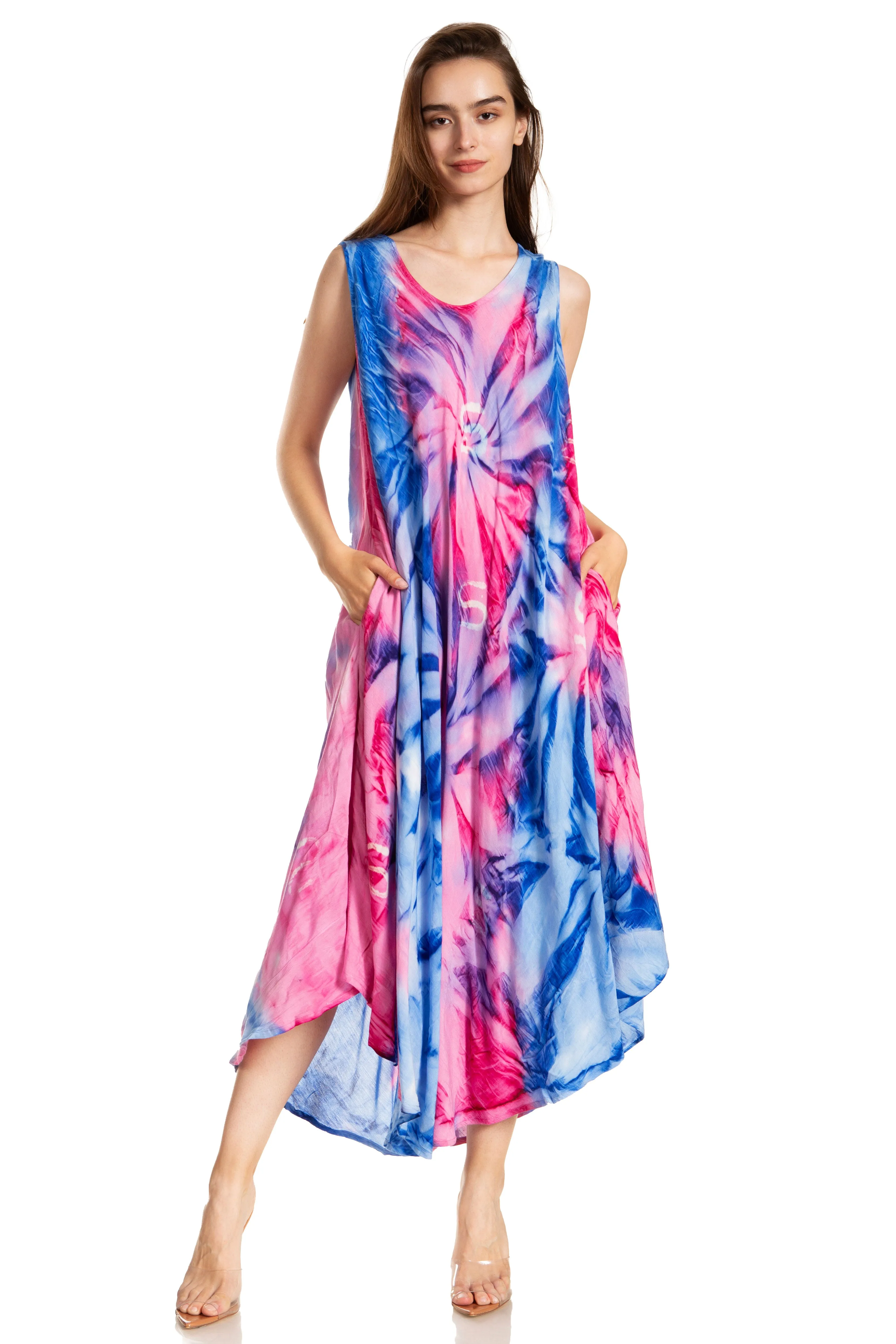 Sakkas Starlight Caftan Tank Dress / Cover Up