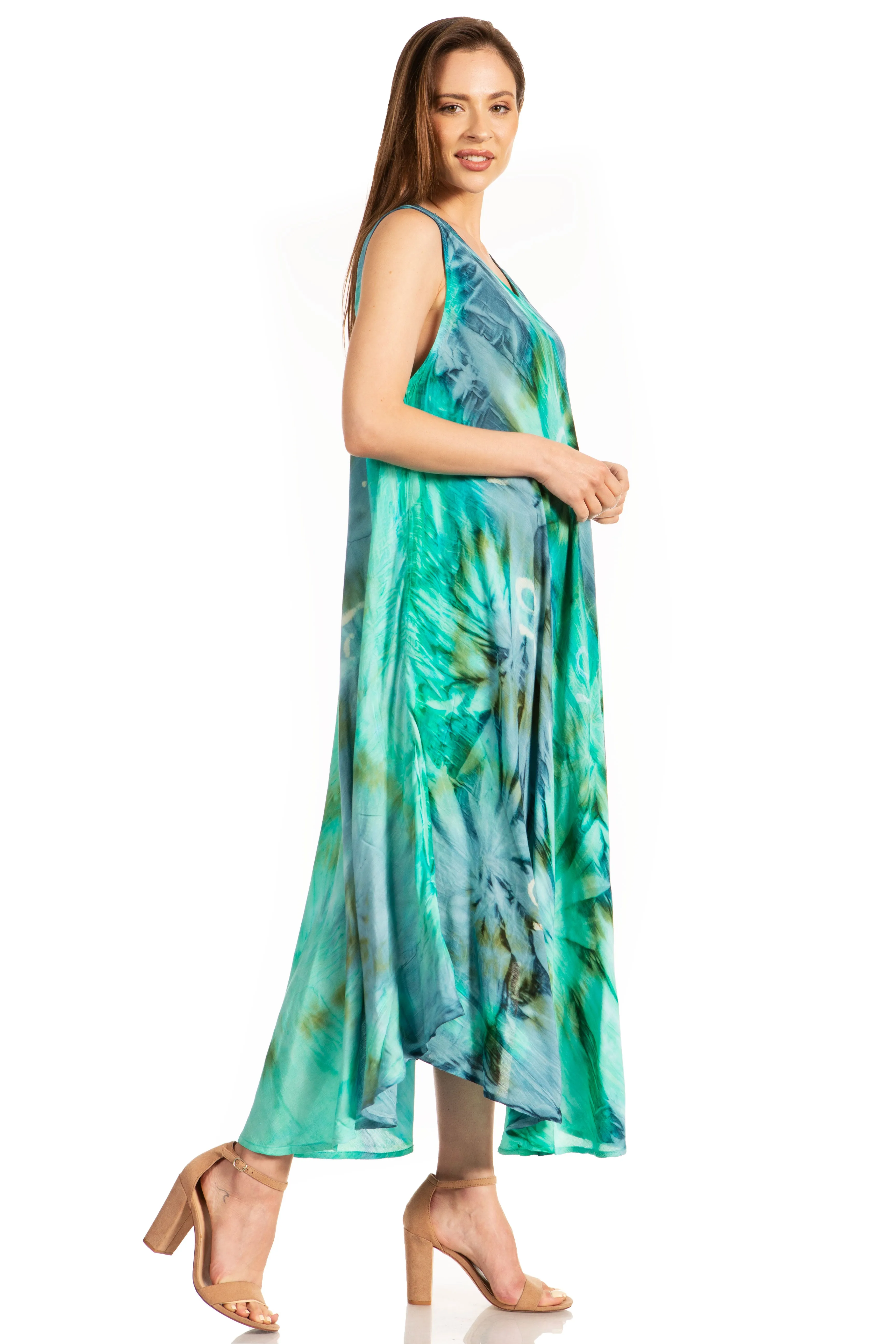 Sakkas Starlight Caftan Tank Dress / Cover Up