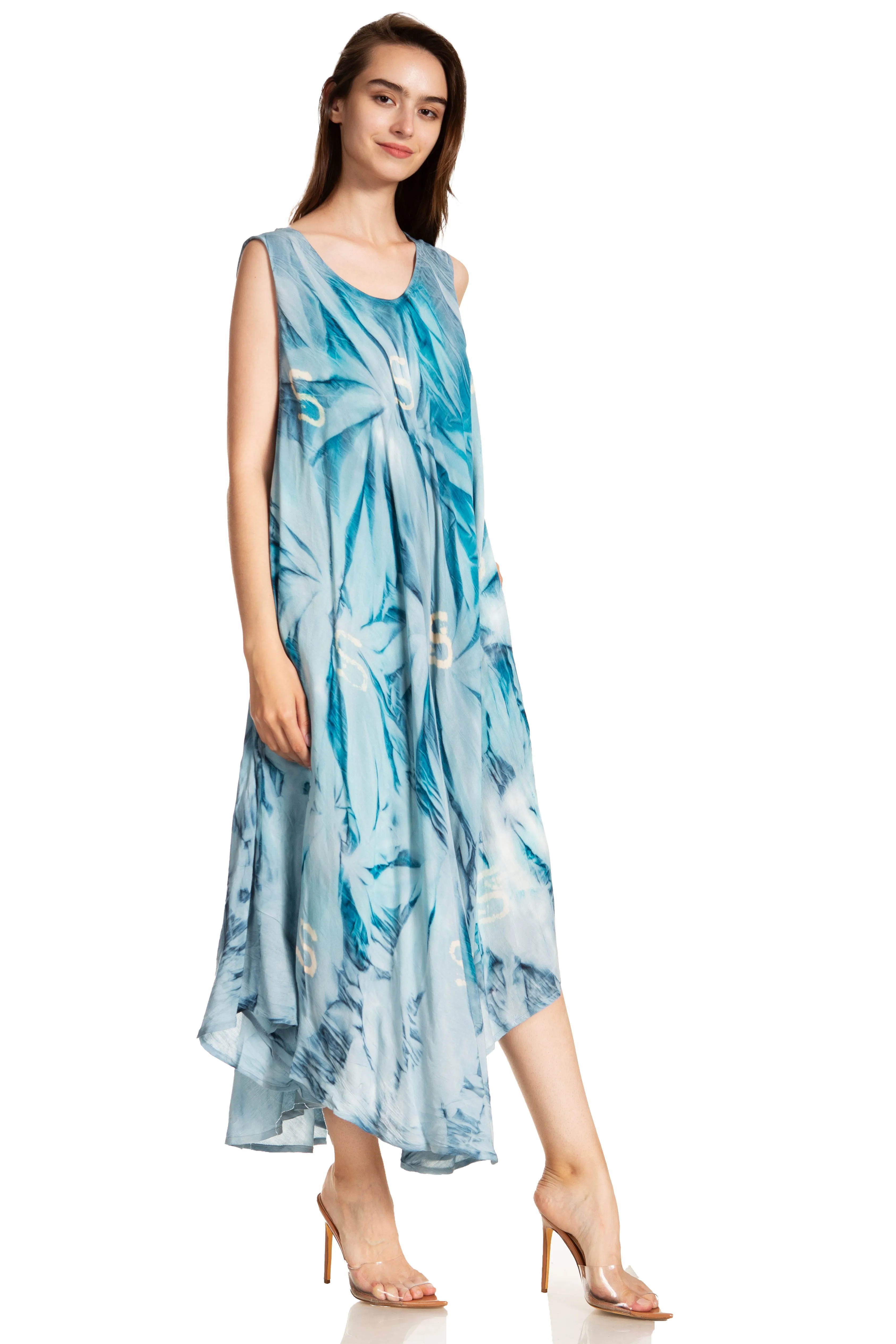 Sakkas Starlight Caftan Tank Dress / Cover Up