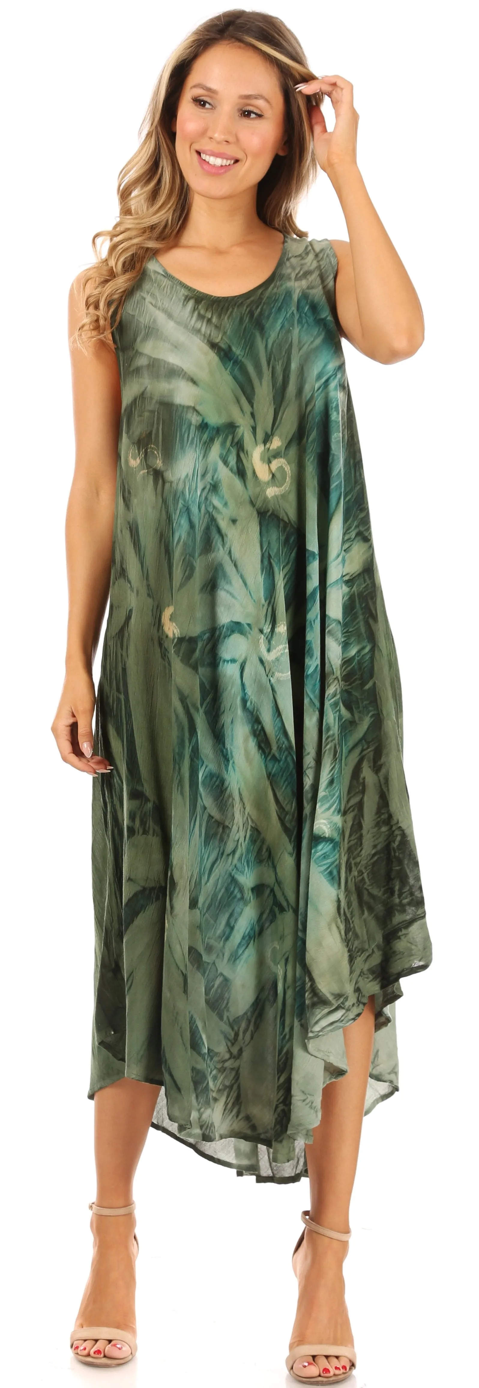 Sakkas Starlight Caftan Tank Dress / Cover Up