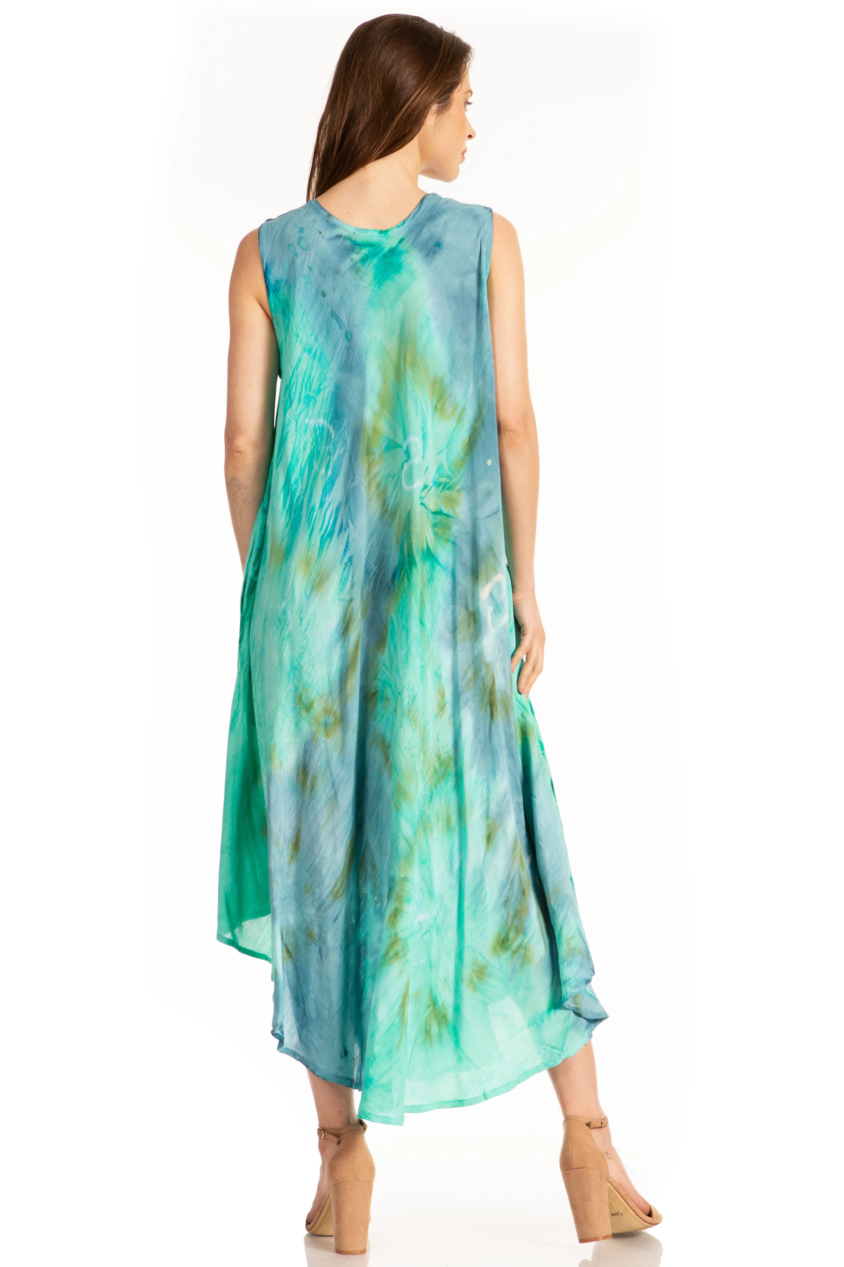 Sakkas Starlight Caftan Tank Dress / Cover Up