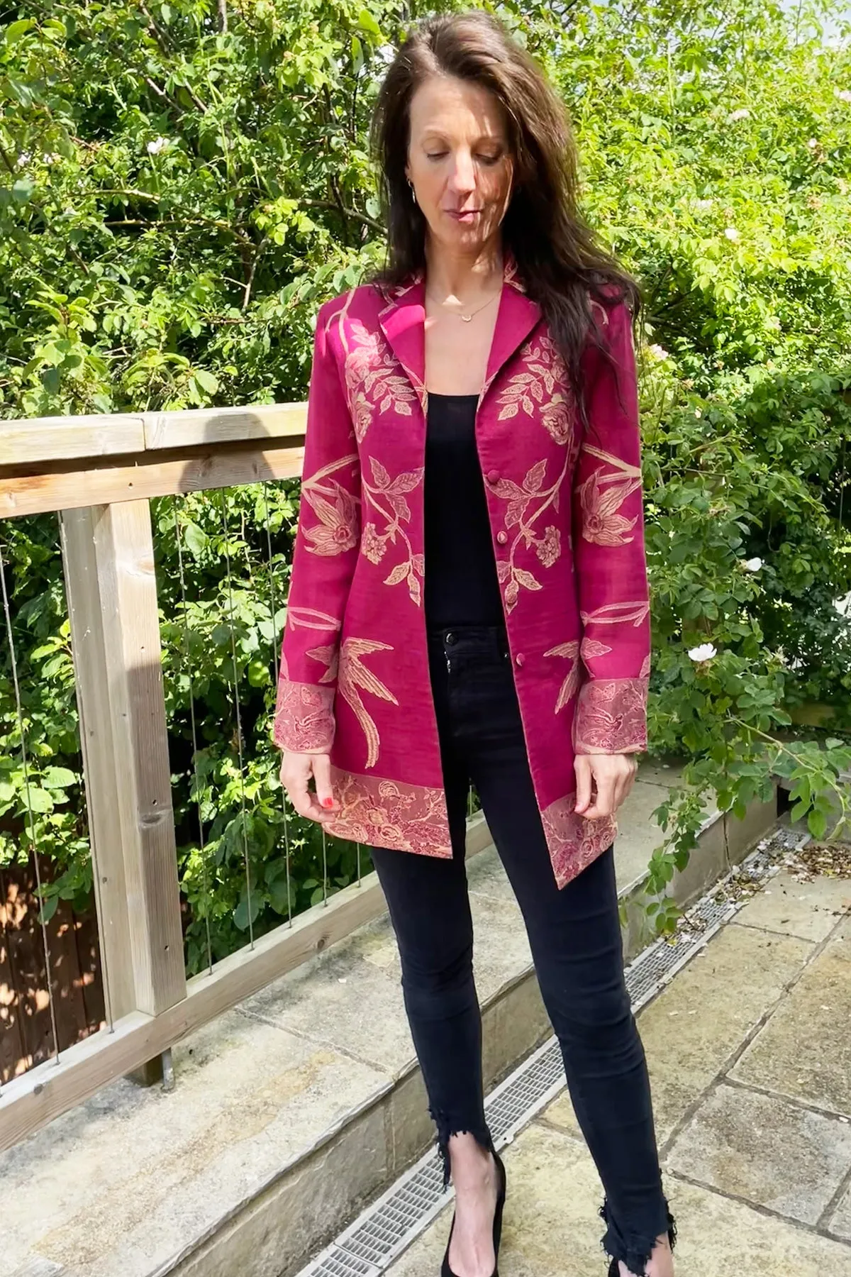 Sicily Jacket in Deep Raspberry