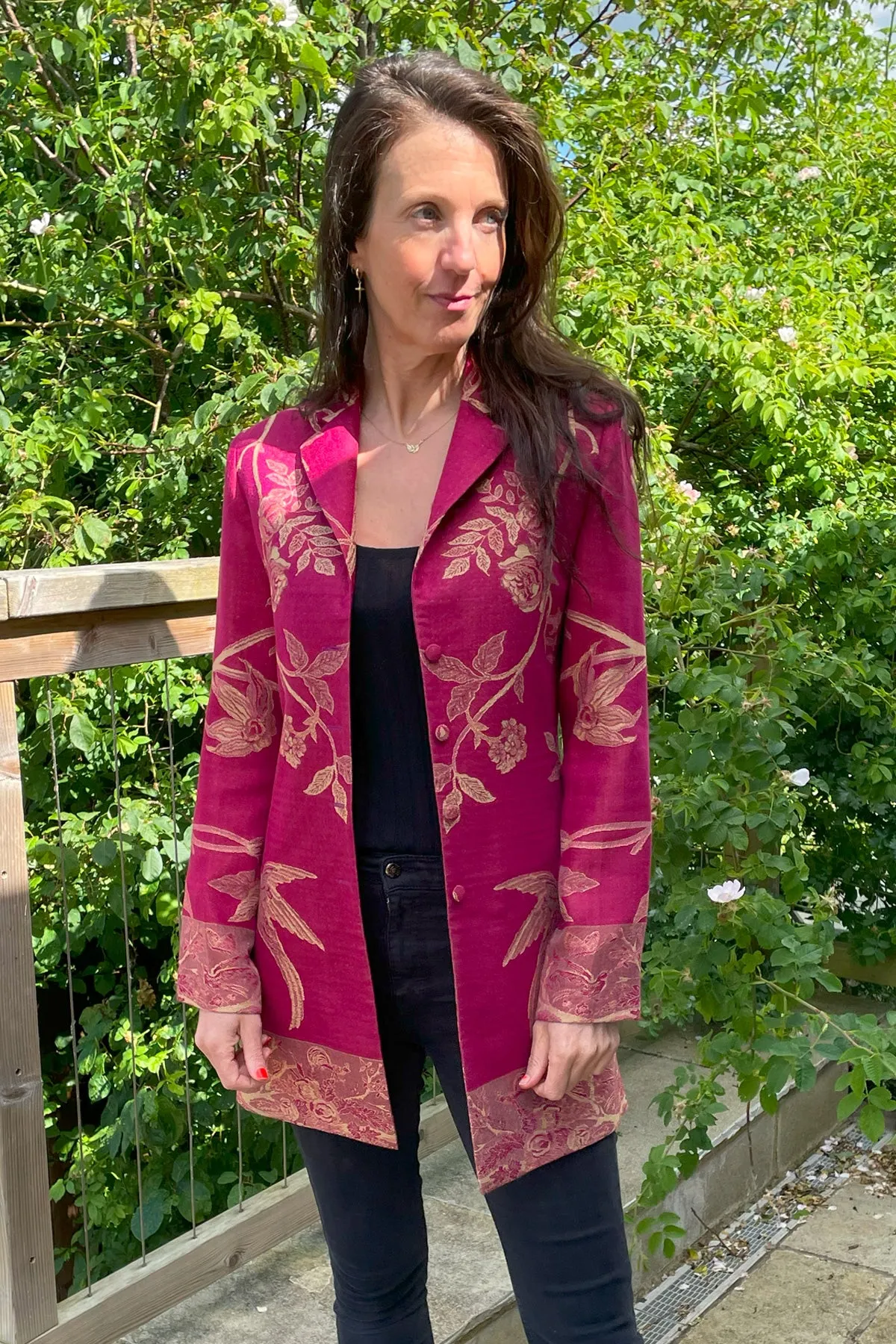 Sicily Jacket in Deep Raspberry