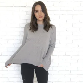 Soft To The Touch Grey Sweater