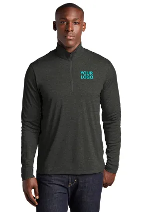 Sport-Tek Endeavor Customized 1/4-Zip Pullovers, Black Heather