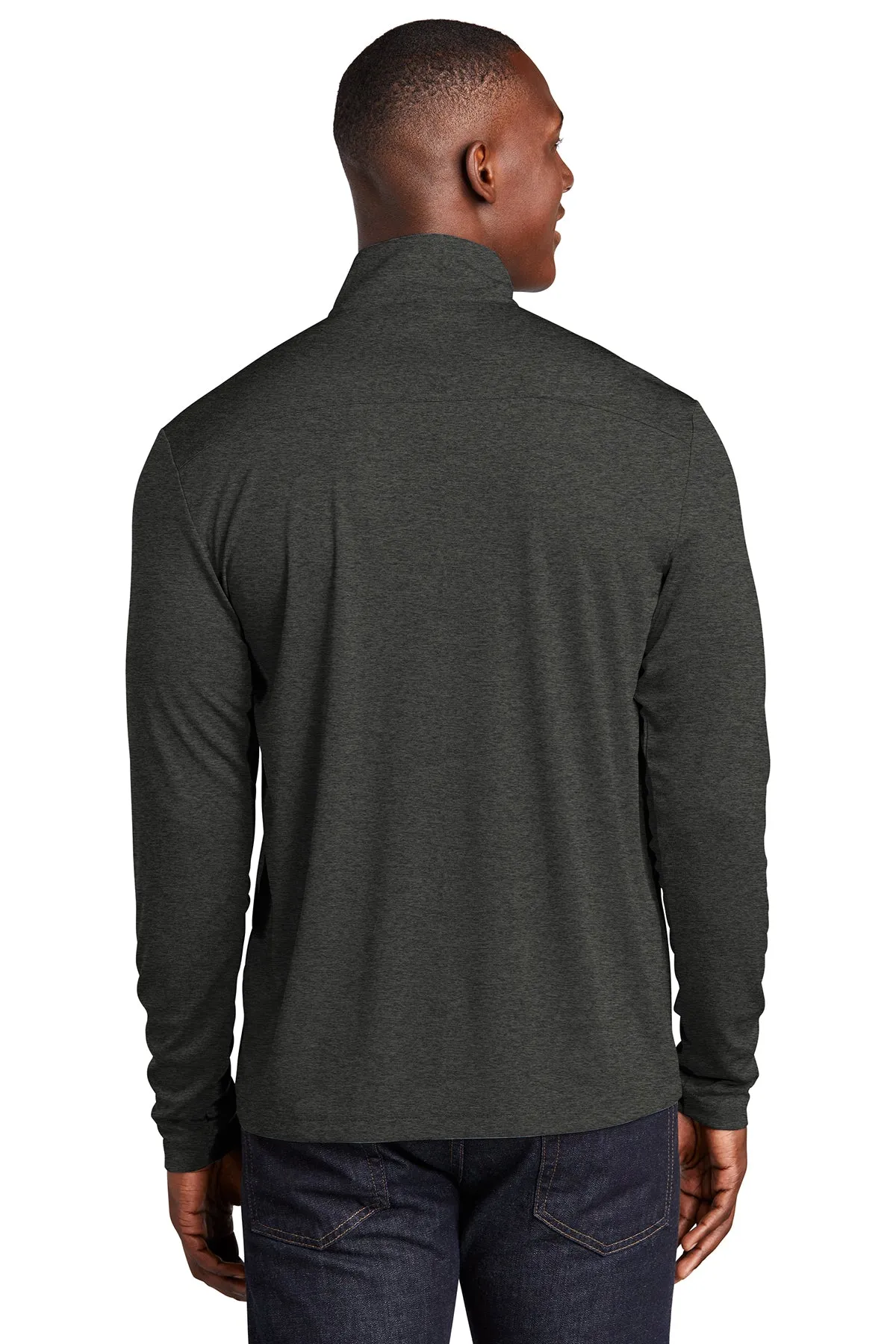 Sport-Tek Endeavor Customized 1/4-Zip Pullovers, Black Heather