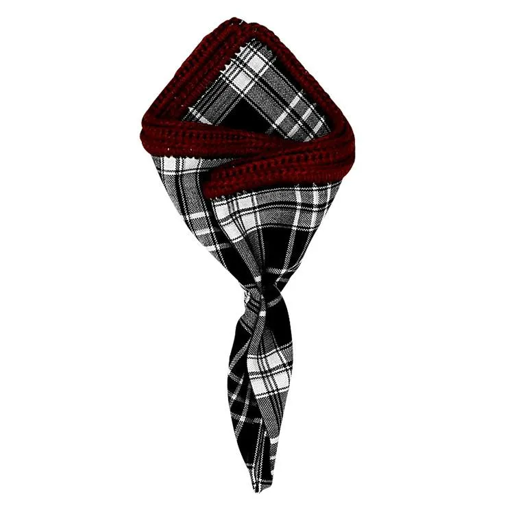 Tartan Inchiostro with Maroon Signature Border