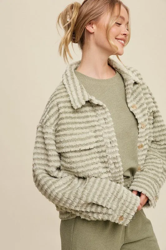 Textured Fleece Shacket