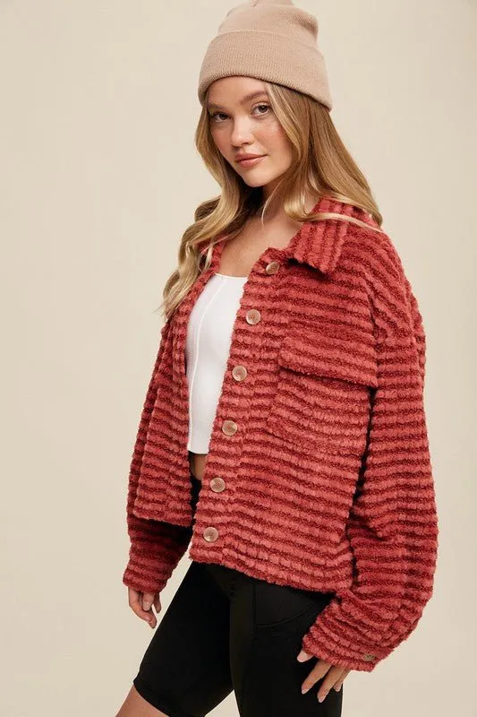 Textured Fleece Shacket