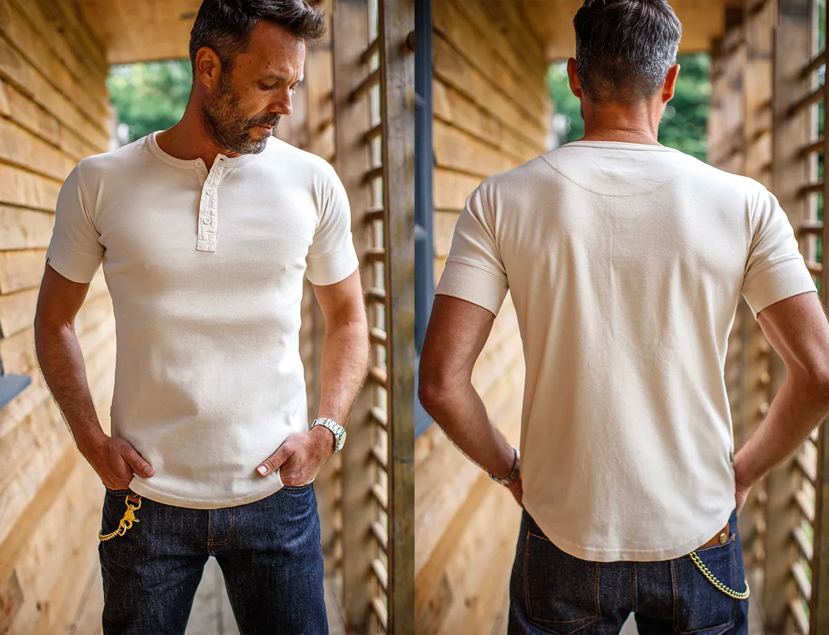 The New Elder Henley Short Sleeve Shirt Raw