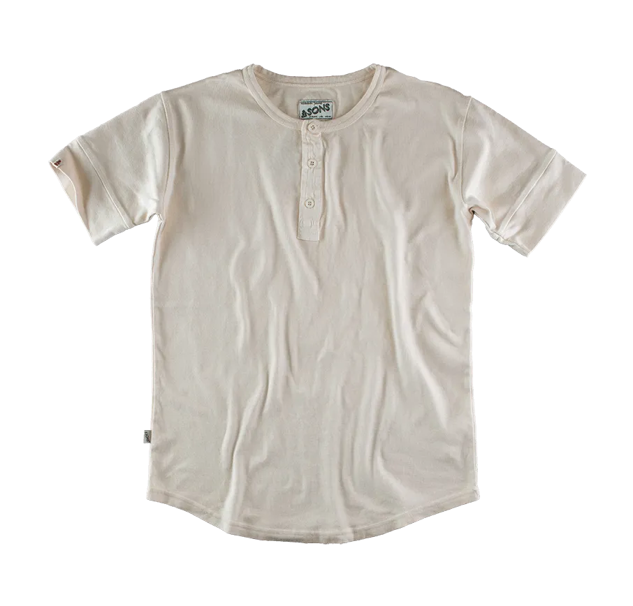 The New Elder Henley Short Sleeve Shirt Raw