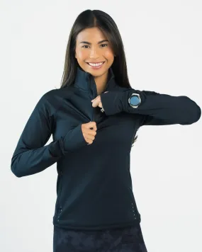 Thermal Quarter Zip - Black