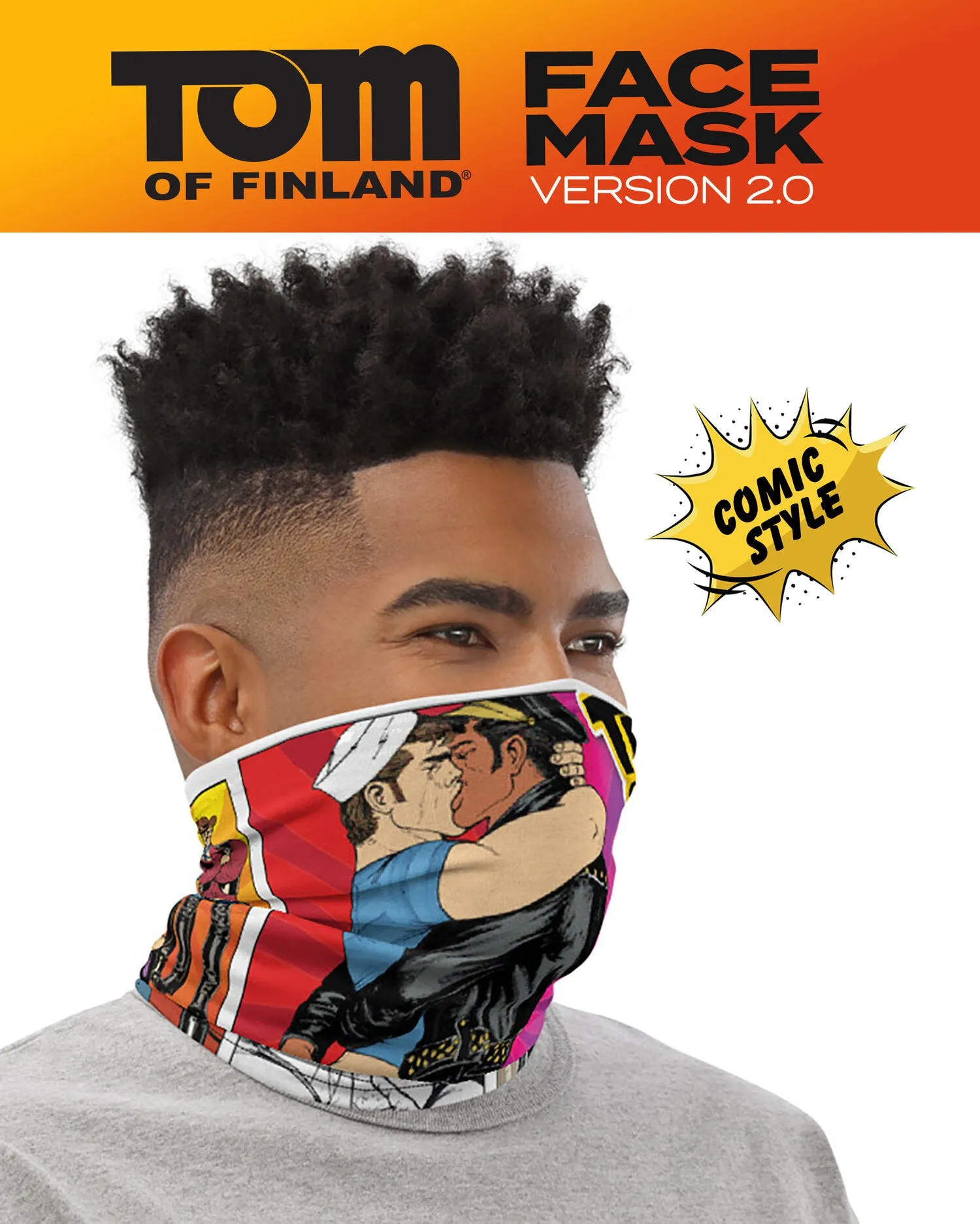 TOM OF FINLAND FACE MASK BY PEACHY KINGS