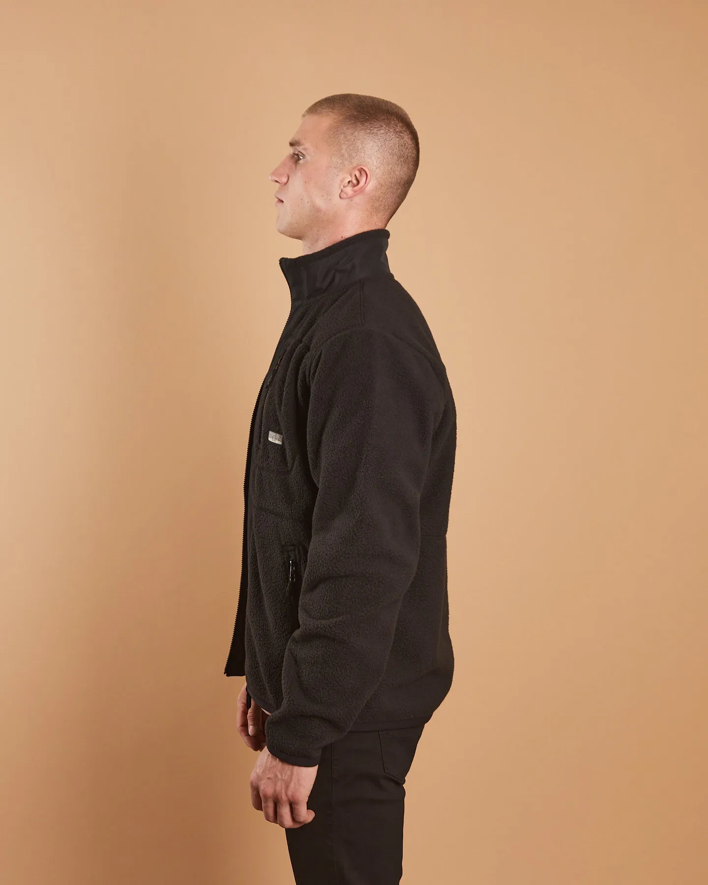 Tucker Fleece Jacket Black Dust