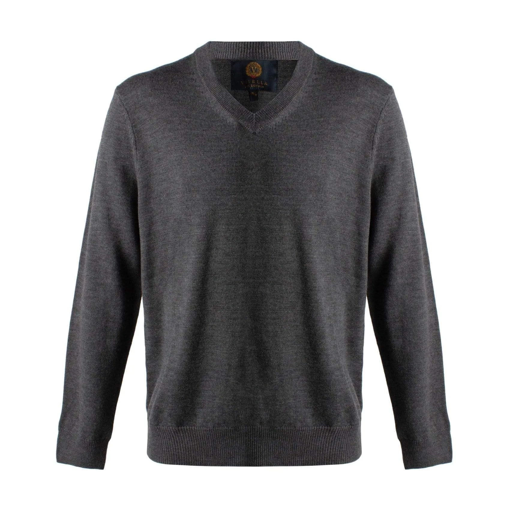 Upgrade Your Style with Mens V-Neck Extra Fine Merino Sweaters - Available in 10 Trendy Colors