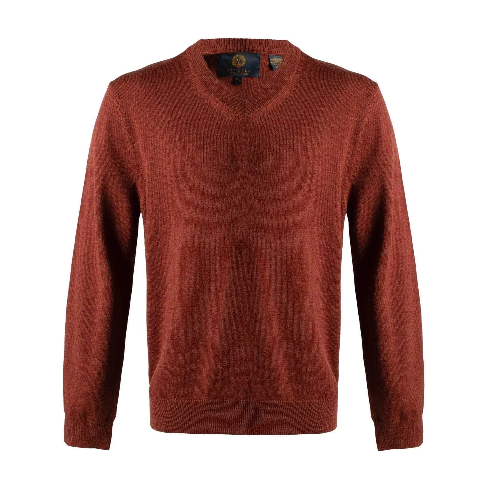 Upgrade Your Style with Mens V-Neck Extra Fine Merino Sweaters - Available in 10 Trendy Colors