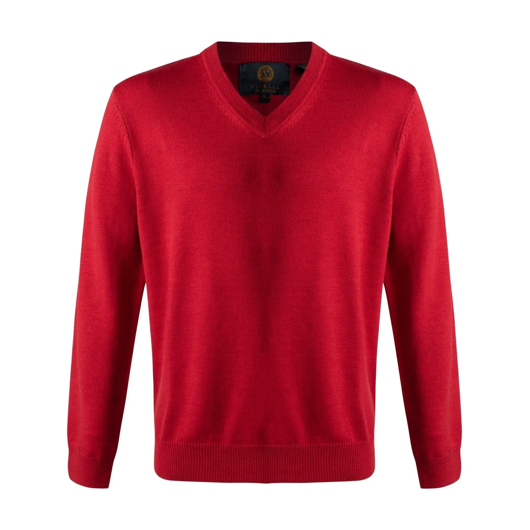 Upgrade Your Style with Mens V-Neck Extra Fine Merino Sweaters - Available in 10 Trendy Colors