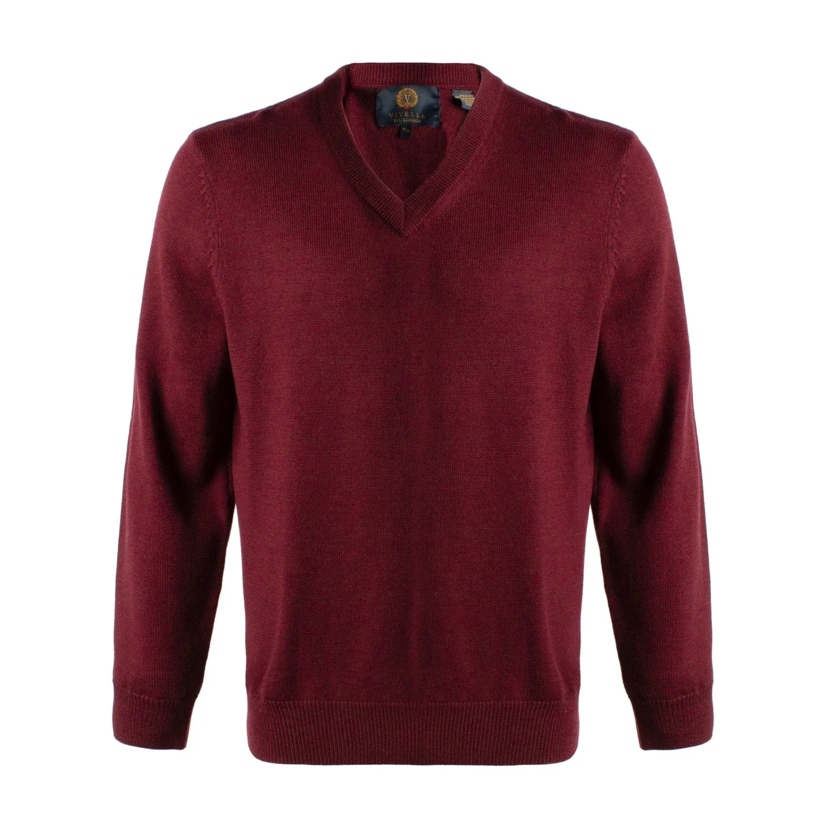 Upgrade Your Style with Mens V-Neck Extra Fine Merino Sweaters - Available in 10 Trendy Colors