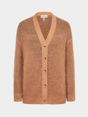 Venyx Oversized Cardigan in Camel