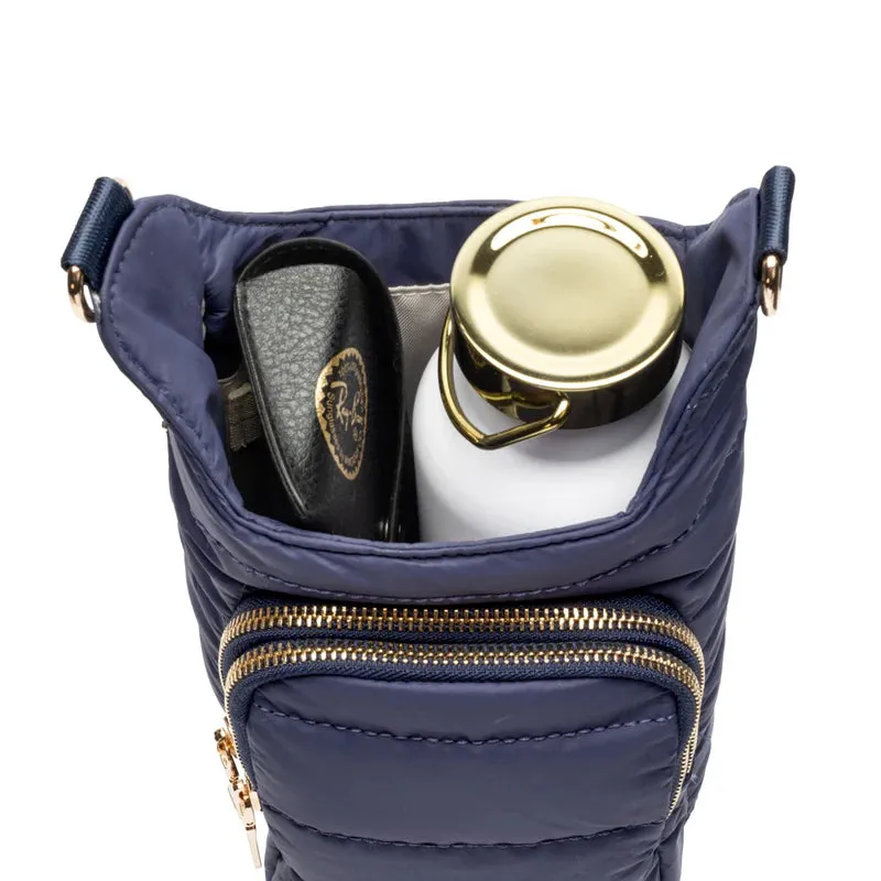 Wanderfull HydroBag Handle Navy Matte - Island Navy Strap - Gold