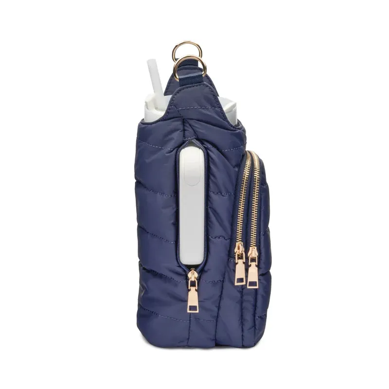 Wanderfull HydroBag Handle Navy Matte - Island Navy Strap - Gold