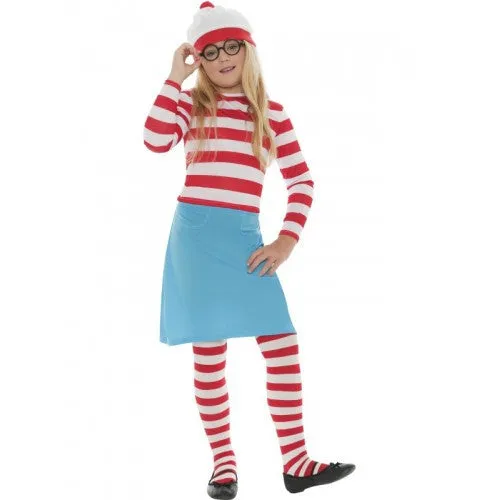 Where is Wally - Wenda Girls Costume