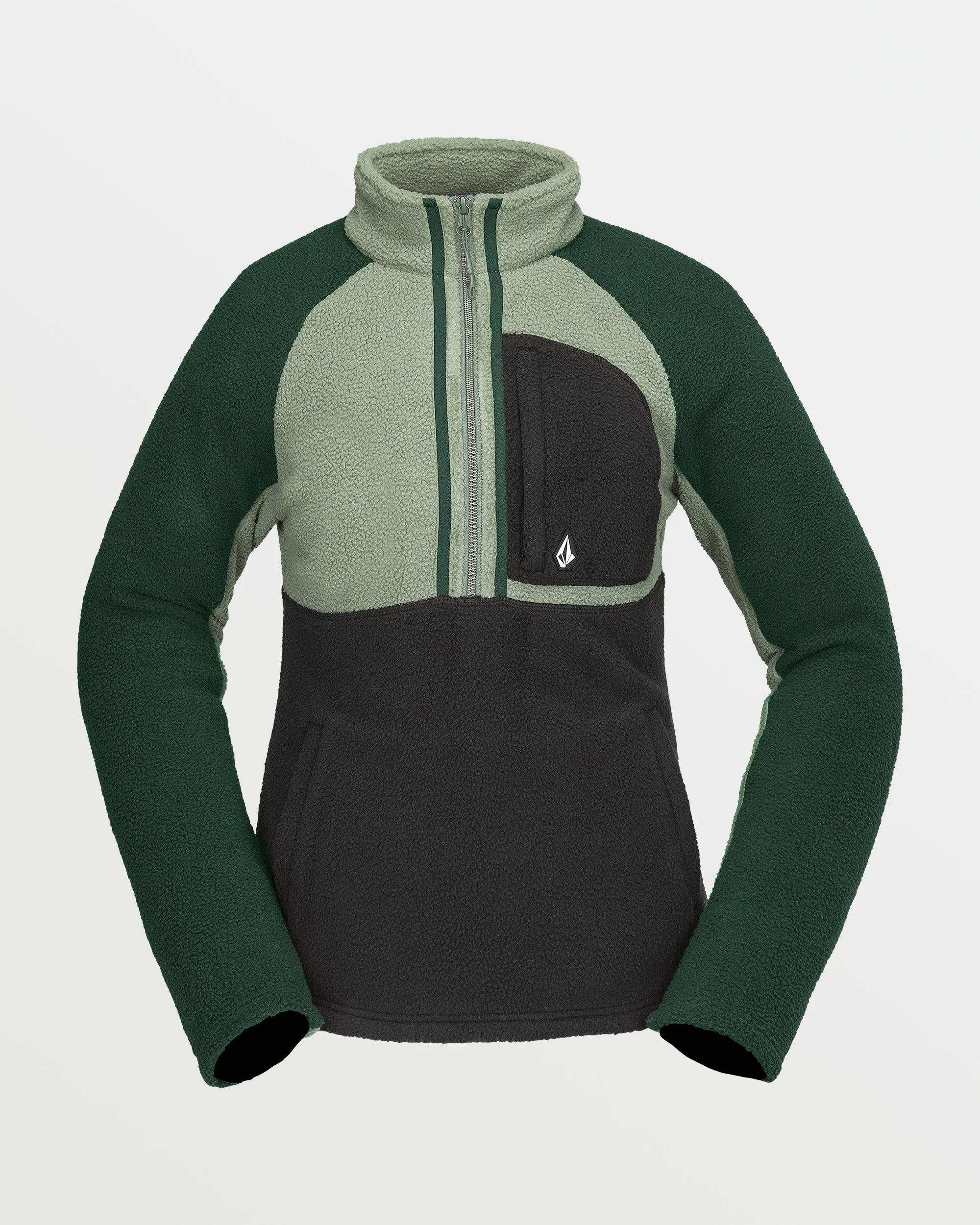 Womens Demi Half Zip Fleece - Lichen Green