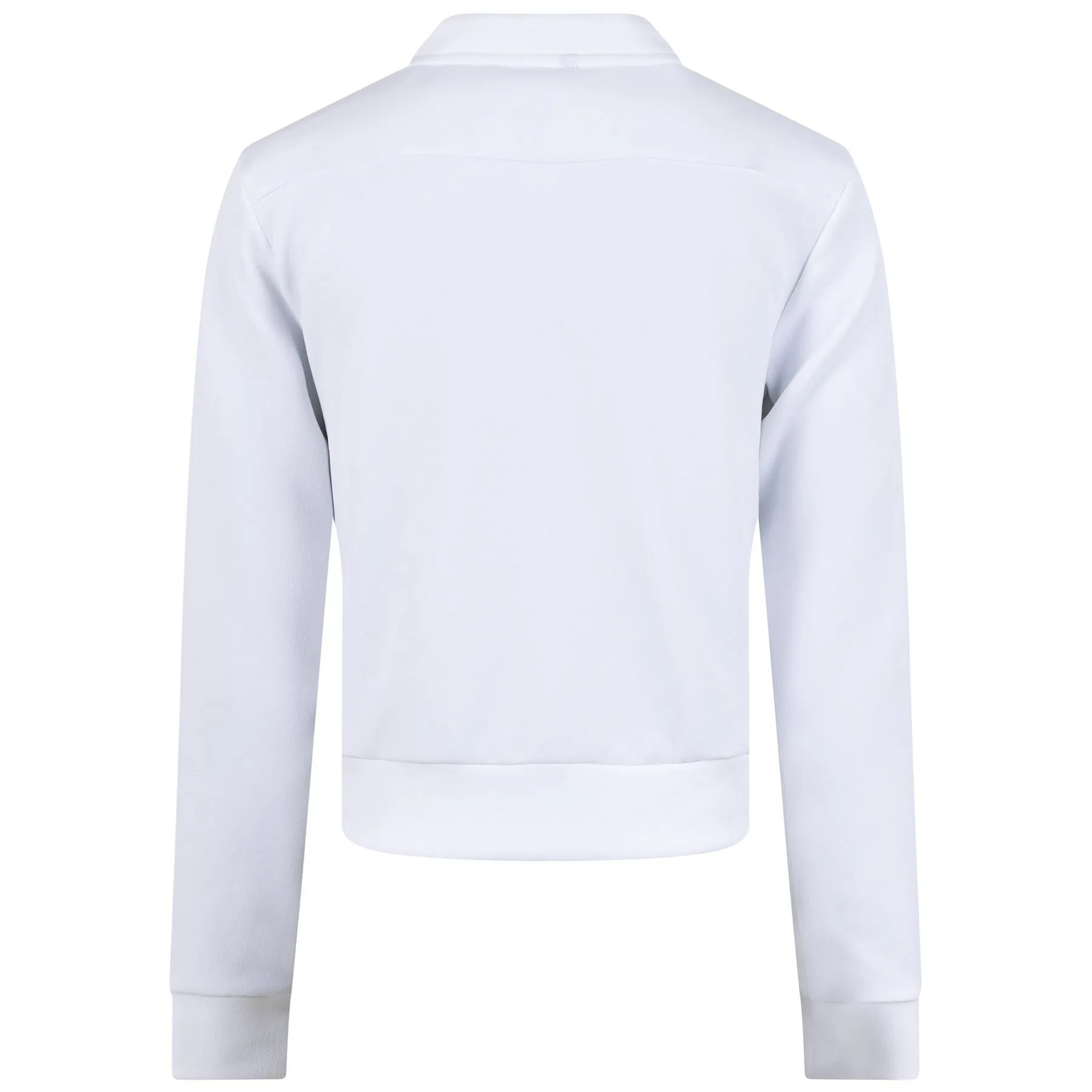 Womens Essential Knit Bomber Jacket White - SS23