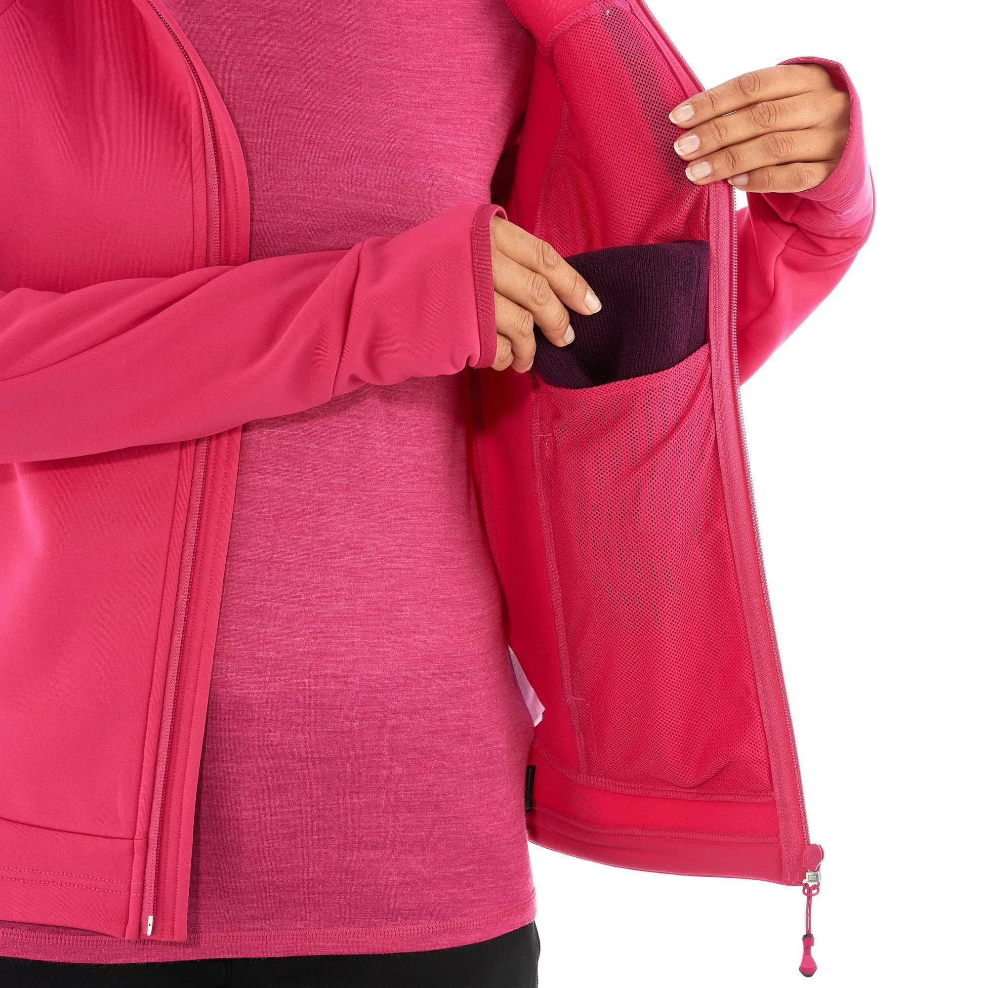 Women's Mountain Hiking Fleece Jacket Forclaz 200