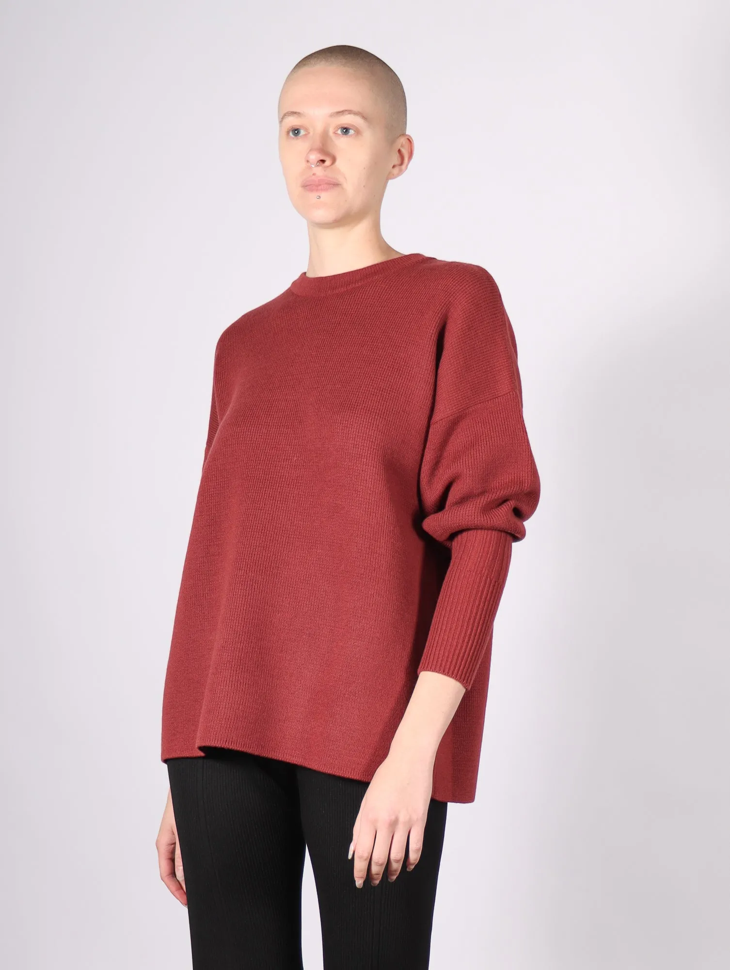 Wool Milan Pullover in Blush Red by CFCL