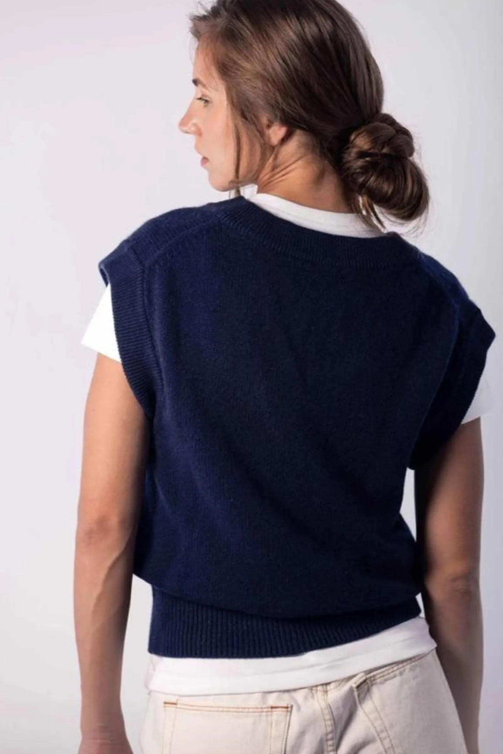 Wool Pullover - Navy