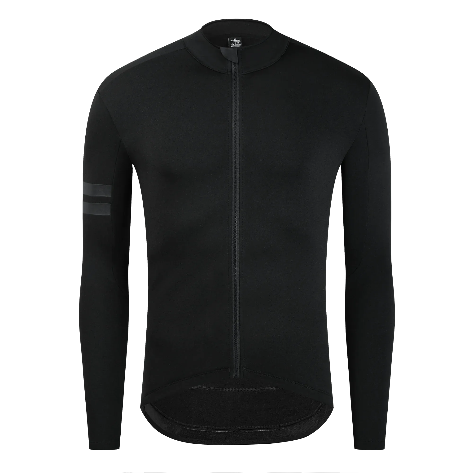 YKYW Men's Cycling Jersey Jacket Winter 5-15℃ Thermal Fleece Spliced Sleeve with Reflective Strips 3 1 Pockets 2 Colors